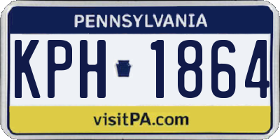 PA license plate KPH1864