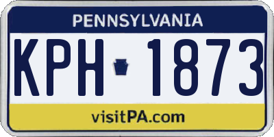 PA license plate KPH1873
