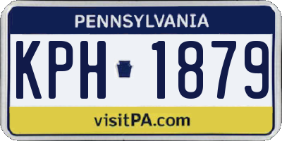 PA license plate KPH1879