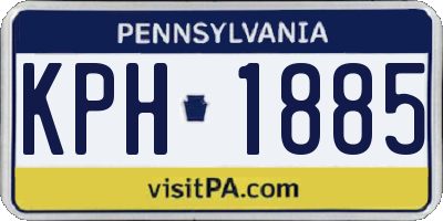 PA license plate KPH1885