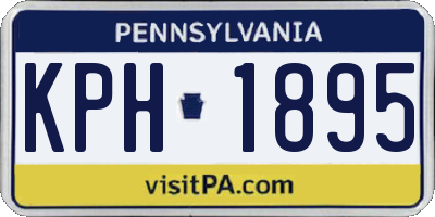 PA license plate KPH1895