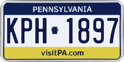 PA license plate KPH1897
