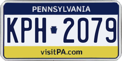 PA license plate KPH2079