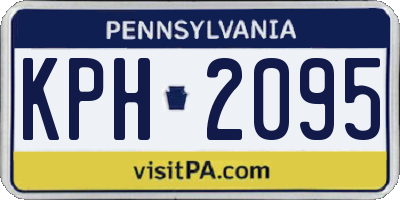 PA license plate KPH2095