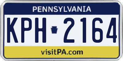 PA license plate KPH2164