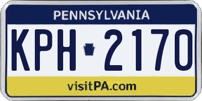 PA license plate KPH2170
