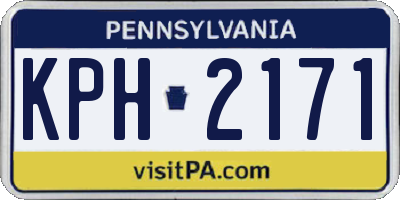 PA license plate KPH2171