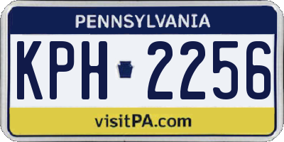 PA license plate KPH2256