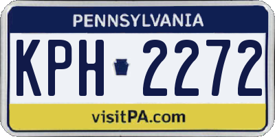 PA license plate KPH2272