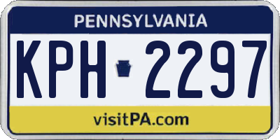 PA license plate KPH2297