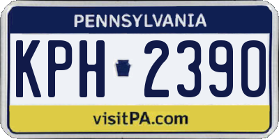 PA license plate KPH2390