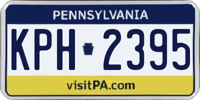 PA license plate KPH2395