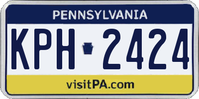 PA license plate KPH2424
