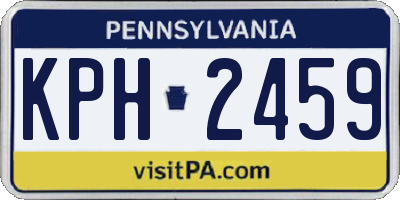 PA license plate KPH2459