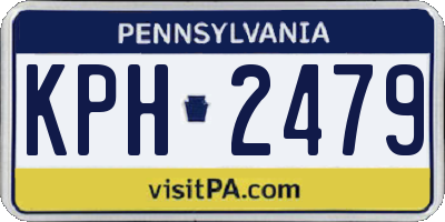 PA license plate KPH2479