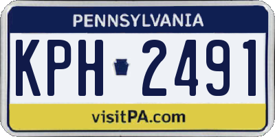 PA license plate KPH2491
