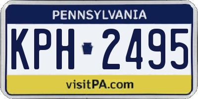 PA license plate KPH2495