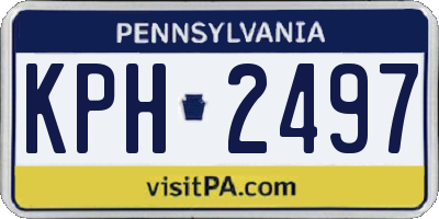 PA license plate KPH2497