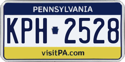 PA license plate KPH2528