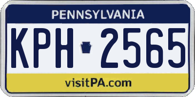 PA license plate KPH2565
