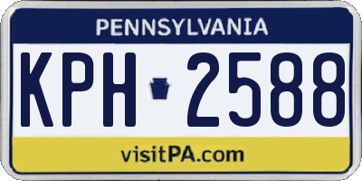 PA license plate KPH2588