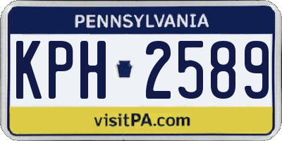 PA license plate KPH2589