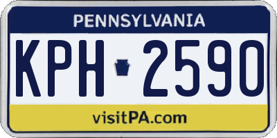 PA license plate KPH2590