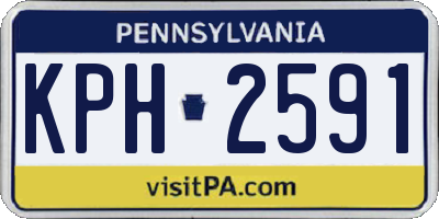 PA license plate KPH2591