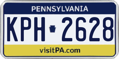 PA license plate KPH2628