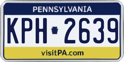 PA license plate KPH2639