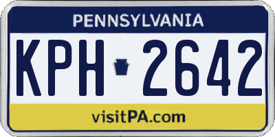 PA license plate KPH2642