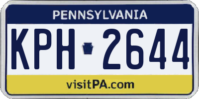 PA license plate KPH2644