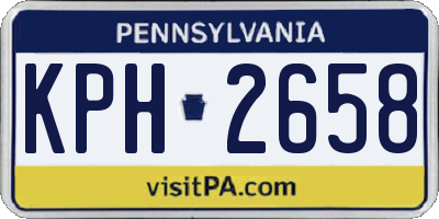 PA license plate KPH2658