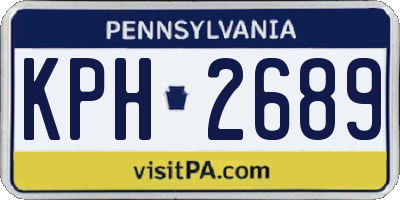 PA license plate KPH2689