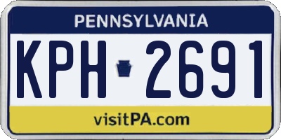 PA license plate KPH2691