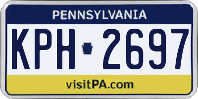 PA license plate KPH2697