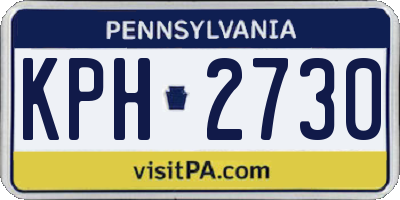 PA license plate KPH2730