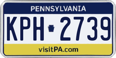 PA license plate KPH2739