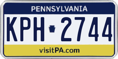 PA license plate KPH2744