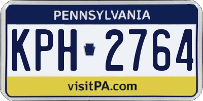 PA license plate KPH2764