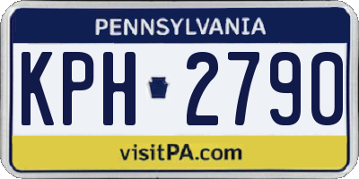 PA license plate KPH2790