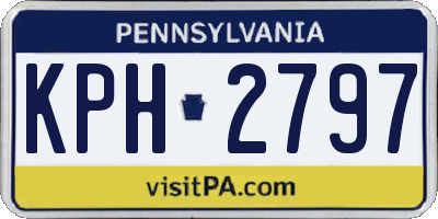 PA license plate KPH2797