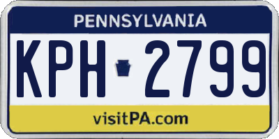 PA license plate KPH2799