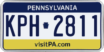 PA license plate KPH2811