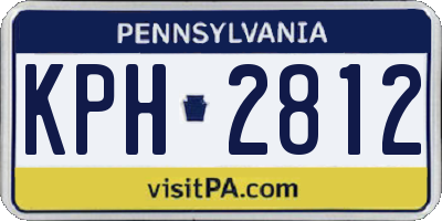 PA license plate KPH2812