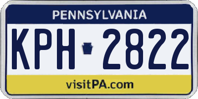 PA license plate KPH2822