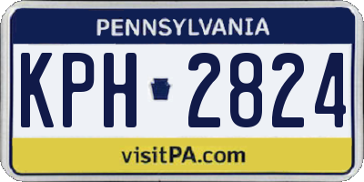 PA license plate KPH2824