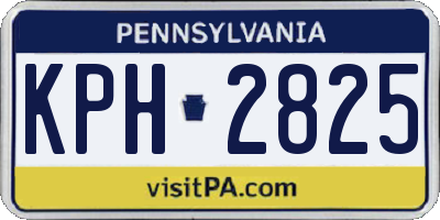 PA license plate KPH2825