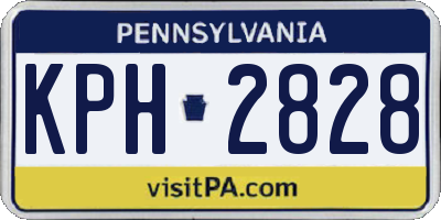 PA license plate KPH2828
