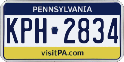 PA license plate KPH2834